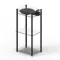 Transparent Transparent Turntable Stand Black