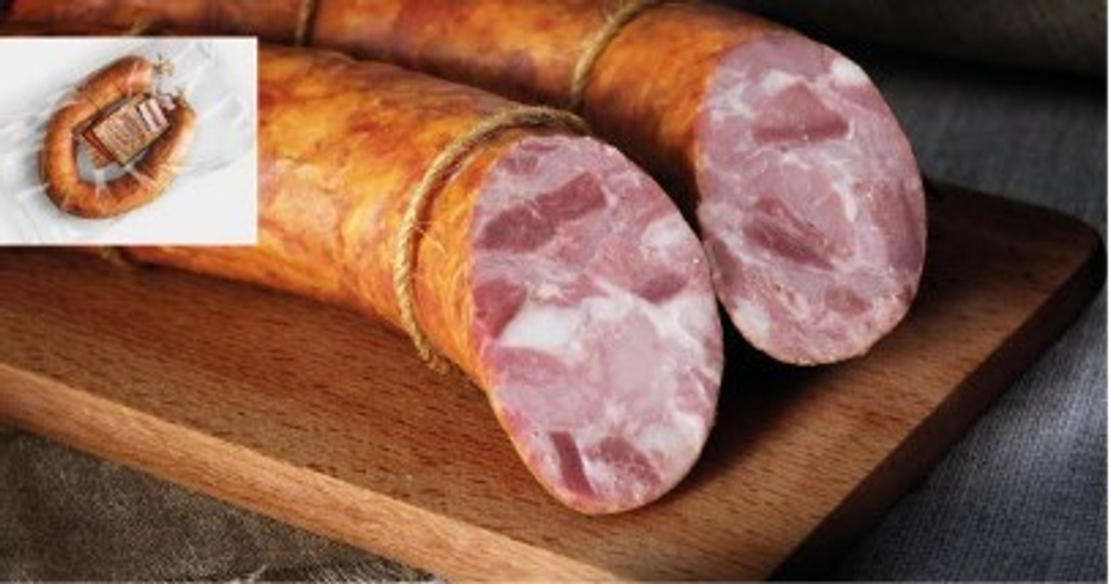 Колбаса Деревенская с чесноком и языком в/к, Старая Станица