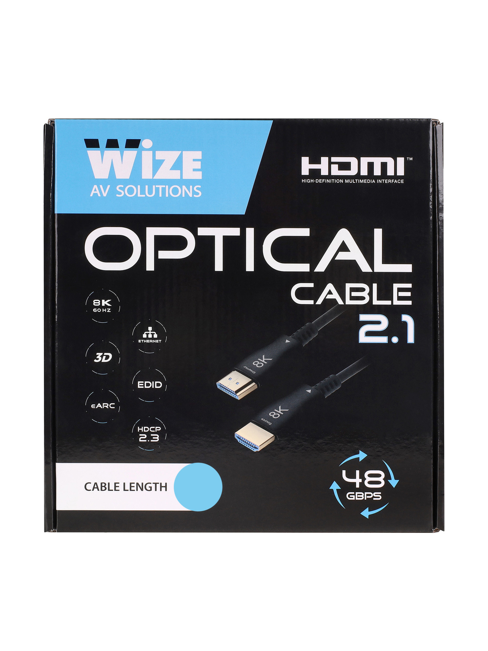 Кабель HDMI 70 метров Wize AOC-8K-HM-HM-70M