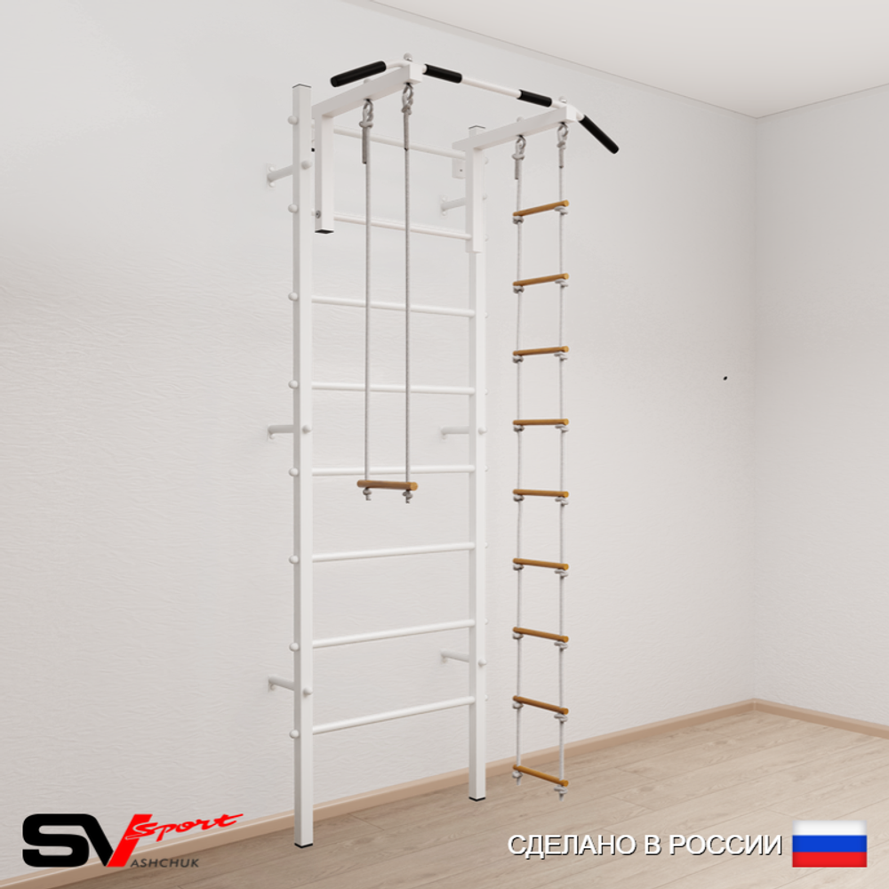 Шведская стенка Sv Sport усиленная 618 (Турник стандарт/Лестница/Трапеция)