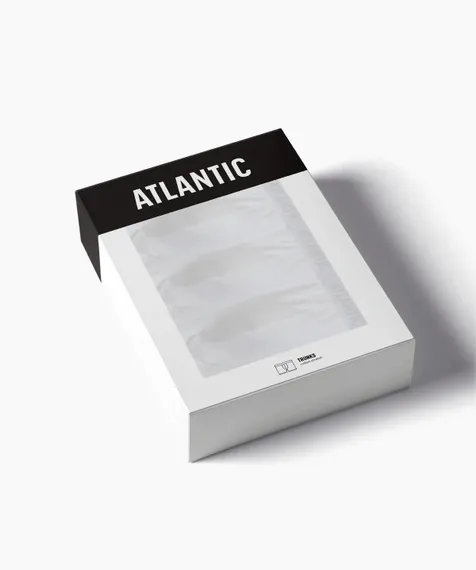 Трусы мужские боксеры (3шт), Atlantic 3MH-011, белый