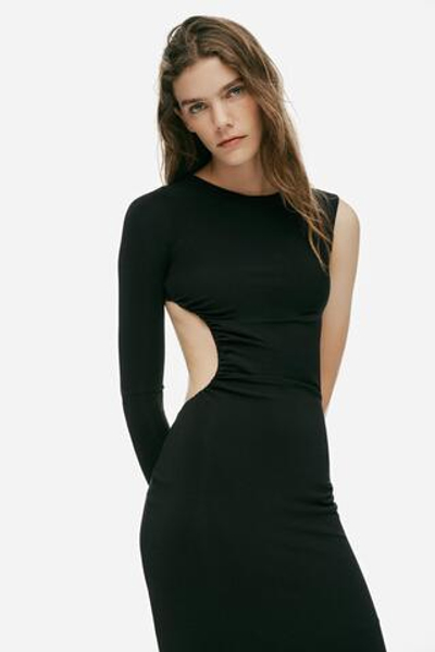 ДЛИННОЕ АСИММЕТРИЧНОЕ ПЛАТЬЕ С РАЗРЕЗОМ — ZARA