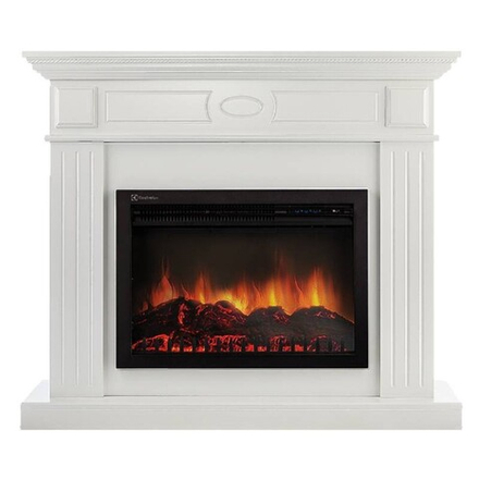 Каминокомплект: Очаг Electrolux EFP/P-3020LS N, портал Bianco 30 белый, р/в