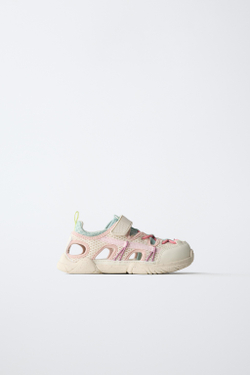 ZARA BAREFOOT КРОССОВКИ С ВЫРЕЗАМИ, БЕЛЫЙ