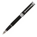 Перьевая ручка Aurora Edo Black CT, перо - F, в подарочной коробке