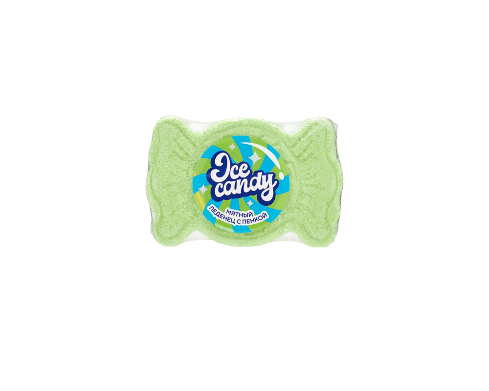 Мятный леденец для ванны Fabrik Cosmetology с пенкой Ice candy 100 г
