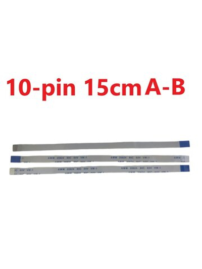 Шлейф FFC 10-pin Шаг 0.5mm Длина 15cm Обратный A-B AWM 20624 80C 60V VW-1