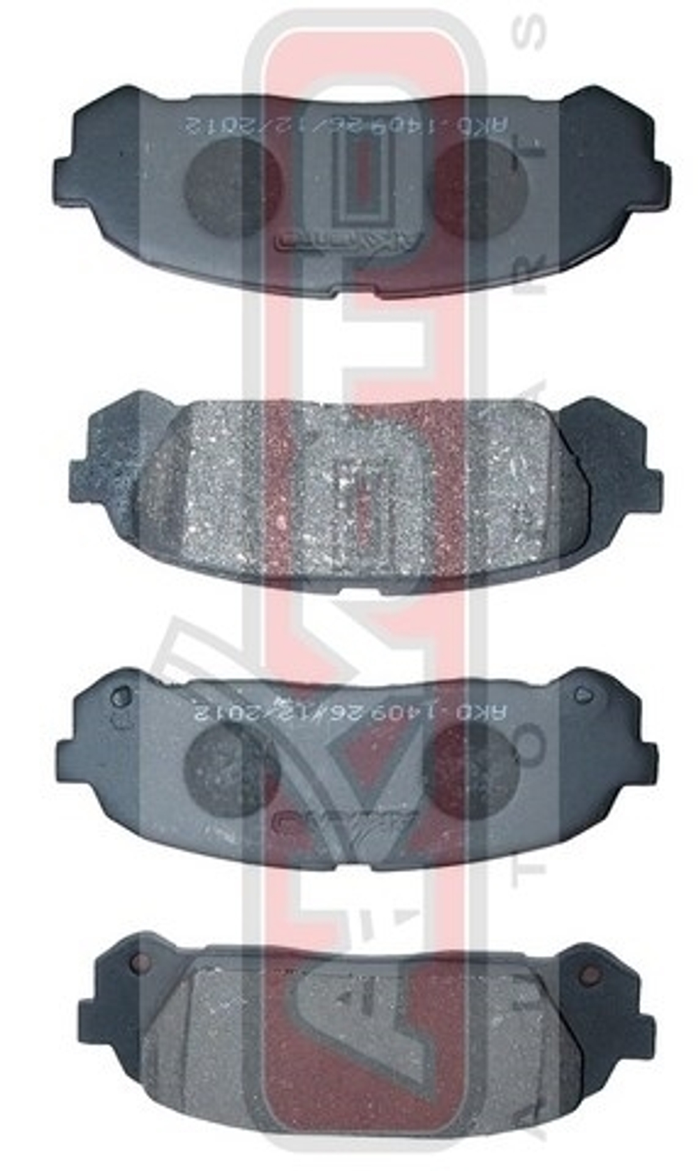 Колодки тормозные дисковые задние AKYOTO AKD1409