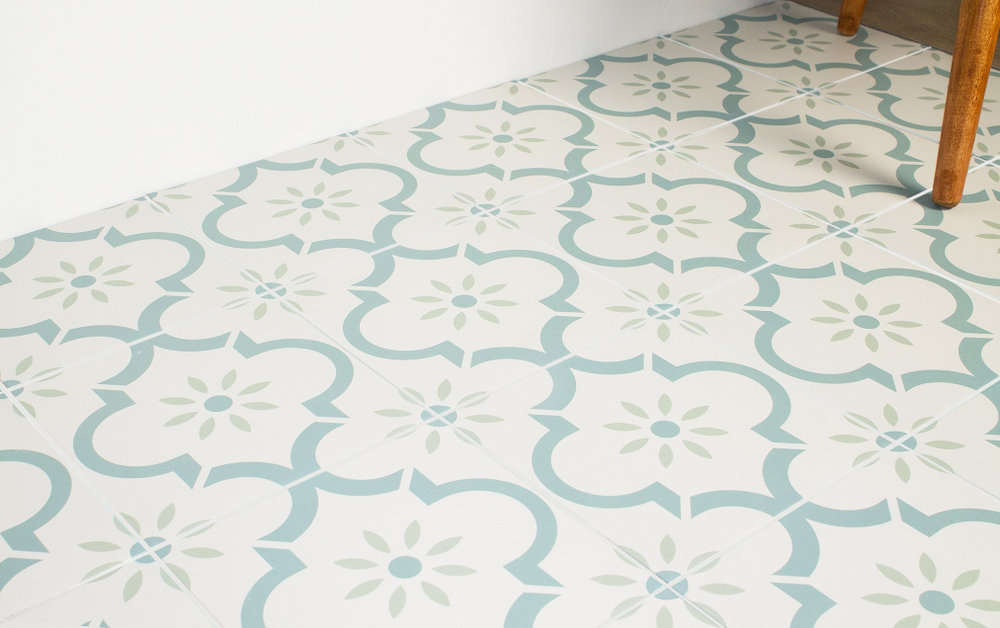 Smile Tile Эклектика Арабески Голубой 20x20