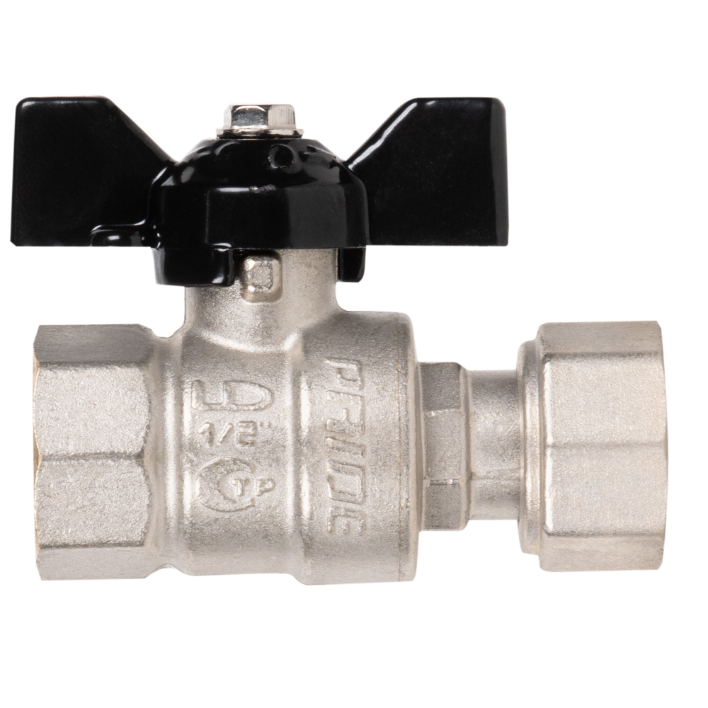 Кран шаровой LD Pride ВР/накидная гайка 1/2"