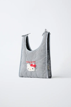 ZARA СУМКА-ШОПЕР HELLO KITTY© SANRIO, ЧЕРНЫЙ