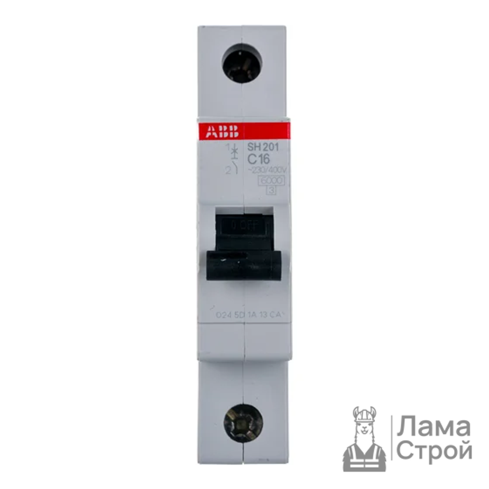 Автоматический выключатель 1-полюсный ABB SH201 1P 16A