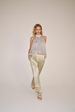 БРЮКИ ПРЯМОГО КРОЯ ИЗ СМЕСОВОГО ЛЬНА — ZW COLLECTION — ZARA