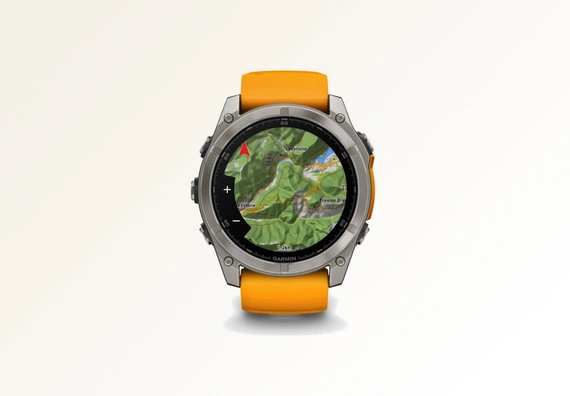 Смарт-часы Garmin fenix 8 51mm AMOLED Sapphire Titanium Spark Orange / Graphite