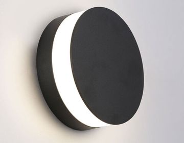 Светильник уличный светодиодный настенный 11W 4200K ST4544 BK черный LED IP54 D155*54 Garden Ambrella