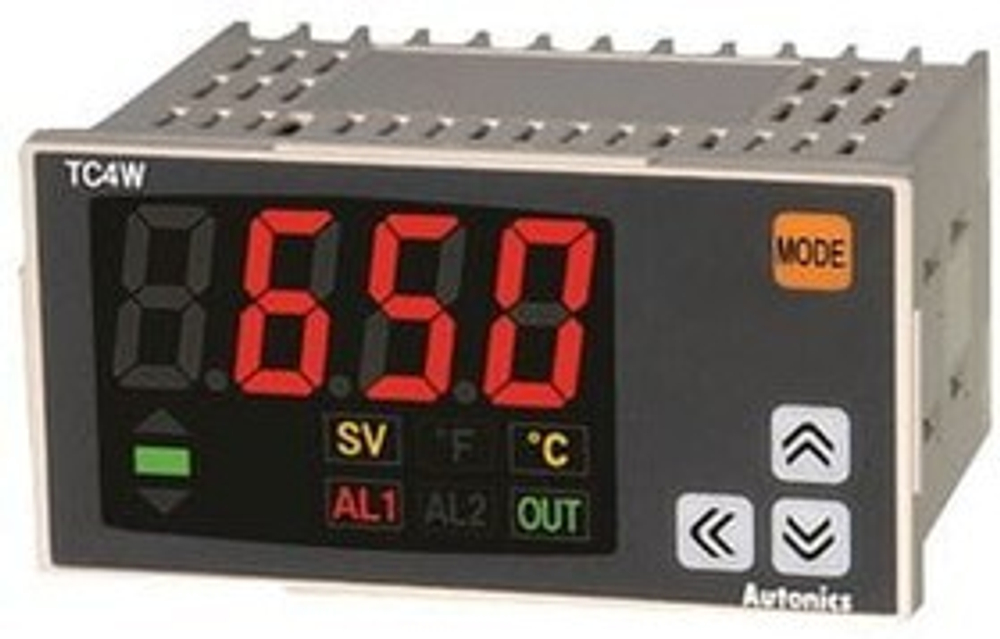 TC4W-24R температурный контроллер с ПИД-регулятором, Ш96хВ48 4 разряда, 1 вых. реле + 1 SSR (выход на твердотельное реле)+2 аварийных выход