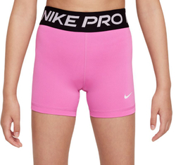 Шорты для девочки теннисные Nike Pro 3in Shorts - pink/black/white