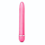 Розовый тонкий классический вибратор Slimline Vibe - 17,8 см. (Цвет: розовый)