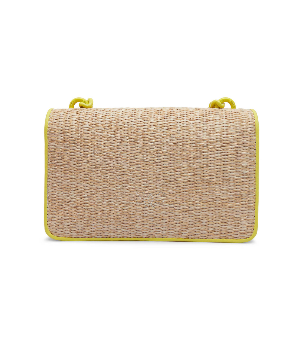 Сумка-мессенджер love one mini light cl rafia Pinko - желтый(103335 A1RQ)