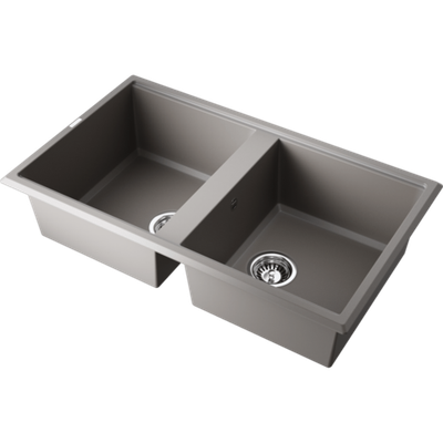 Мойка Omoikiri Tedori 86-2-GR Tetogranit/leningrad grey