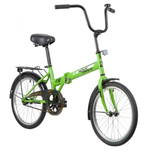 Велосипед NOVATRACK 20" складной, TG30, салатовый