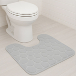 Коврик для туалета Roomis Камни 50*50см, серый