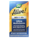 Nature's Way, Alive!®, ультрамультивитамины для мужчин старше 50 лет, 60 таблеток