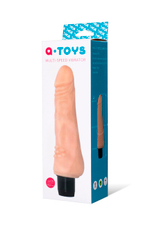 Реалистичный вибратор с пупырышками A-Toys вторая кожа, (16 см) (Цвет: телесный)