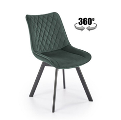 Стул HALMAR K520 темно-зеленый/черный, поворотный