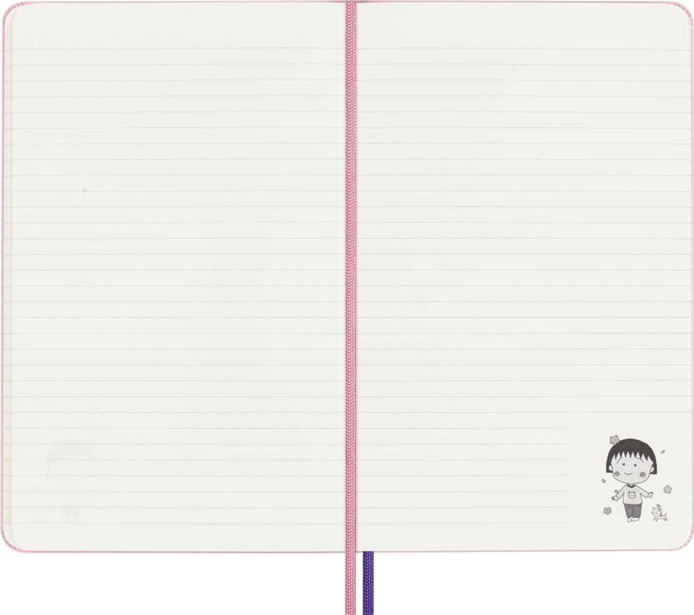 Блокнот Moleskine LE Sakura Large 130х210 мм текстиль 176 стр линейка Momoko Sakura (LESU07QP060NB)