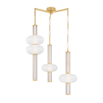 Corbett Corbin Chandelier, 91 cm, Vintage Brass