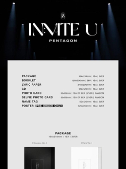 Альбом PENTAGON - IN:VITE U 12th Mini Album FLARE Version