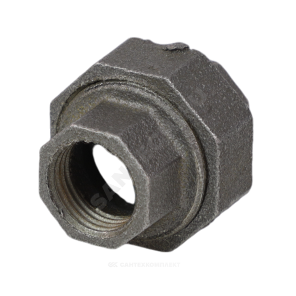 Соединитель прямой американка чугун Ду 20 (3/4") ВР/ВР Fittex