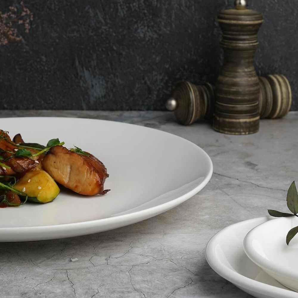 Тарелка d 31 см h1,5 см без борта белая фарфор P.L. Proff Cuisine [3]