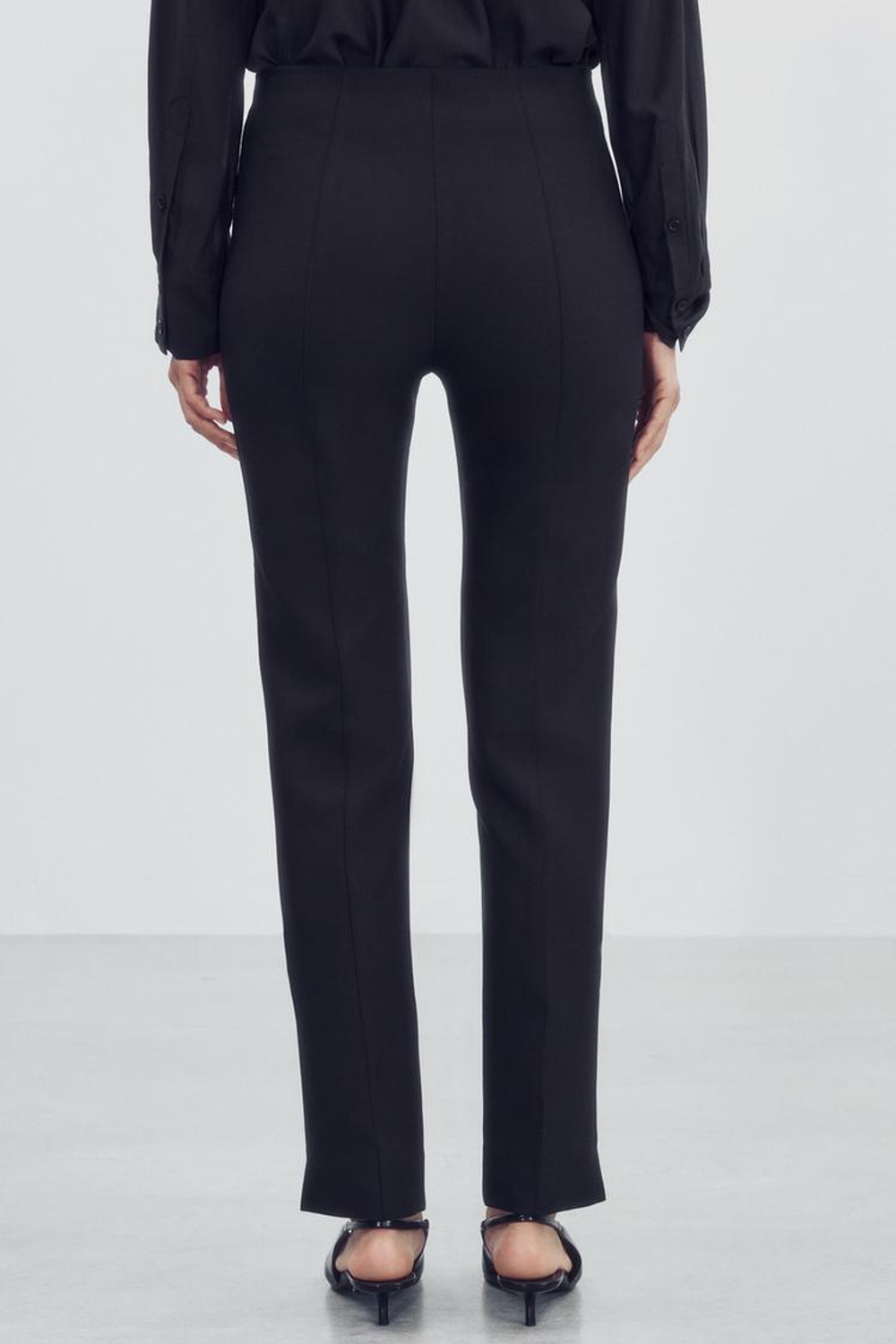 ZARA БРЮКИ СО СТРЕЛКАМИ — ZW COLLECTION, ЧЕРНЫЙ