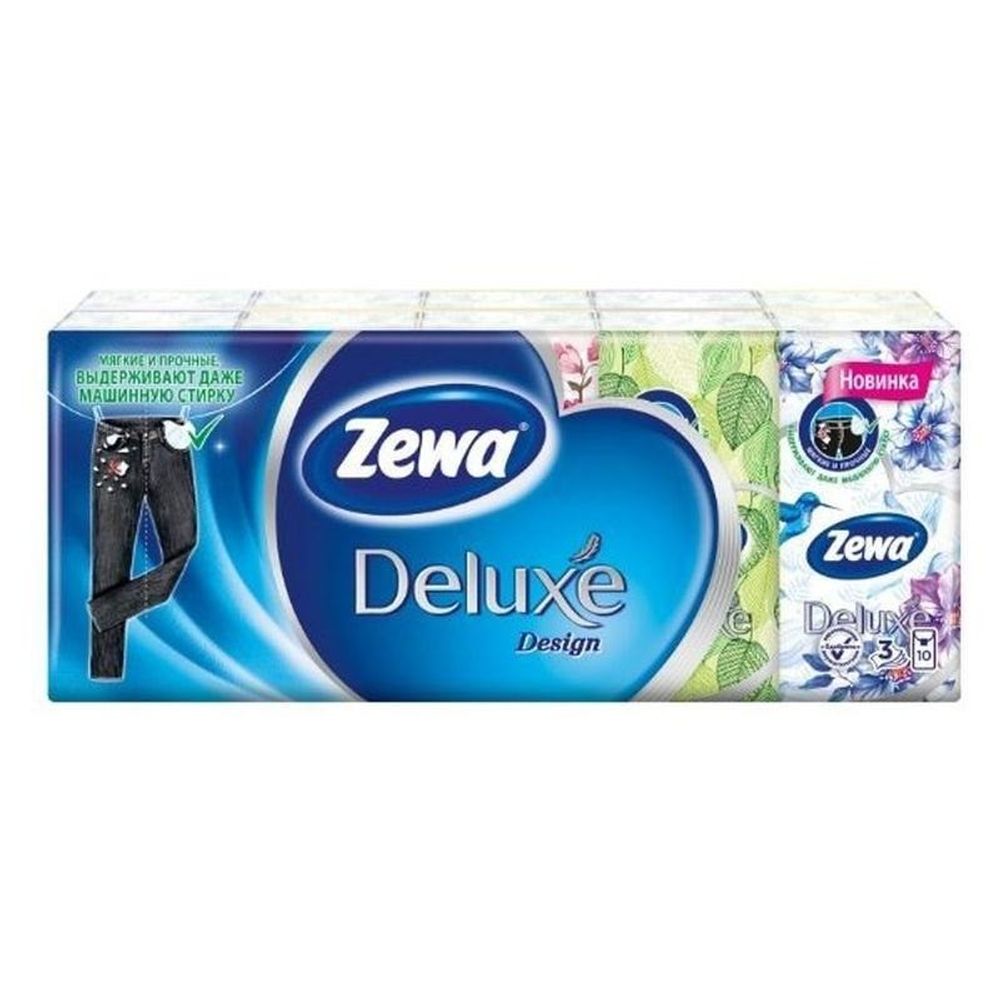 Носовые платочки Zewa Deluxe 10шт