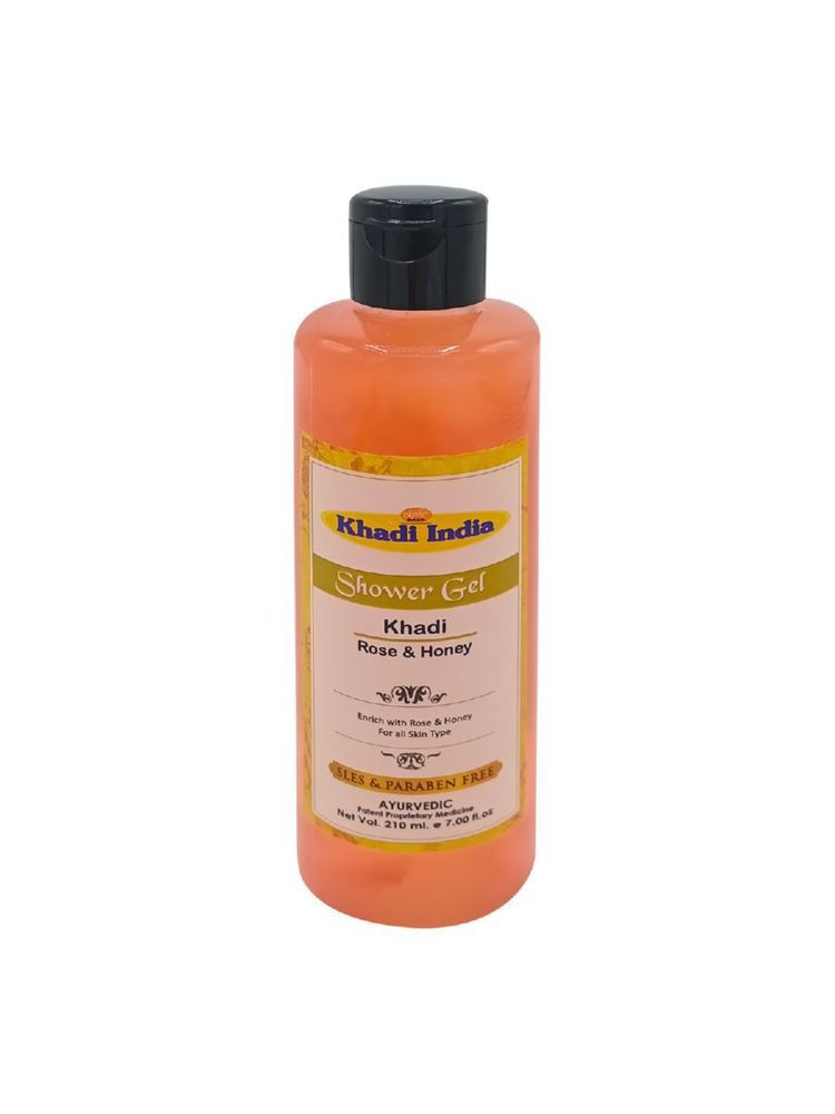 Гель для душа Khadi Natural Rose &amp; honey 210 мл