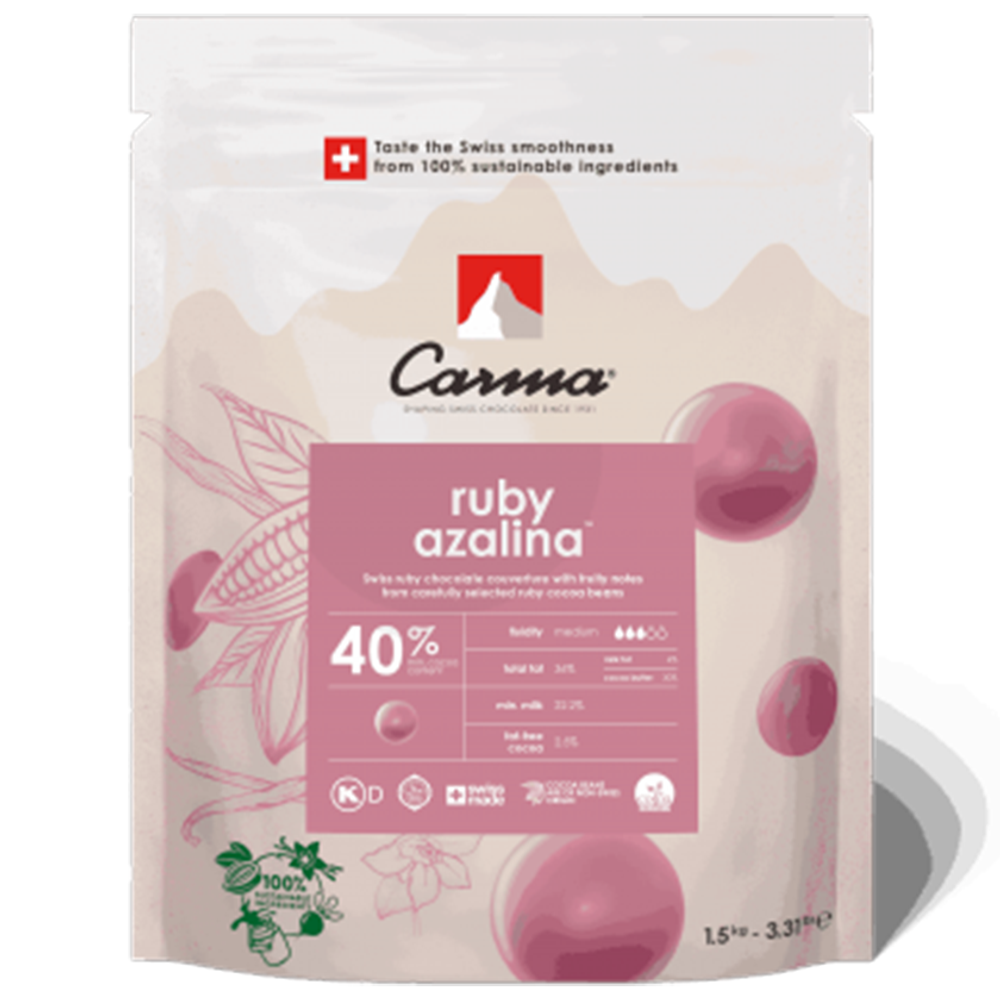 Шоколад Ruby Azalina 40%, Carma, Швейцария, 100 г