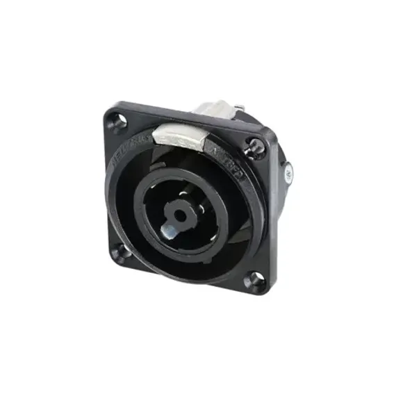 Neutrik NLT8FPXX-BAG панельный разъем Speakon female 8-контактный, металлический черненый корпус, ко