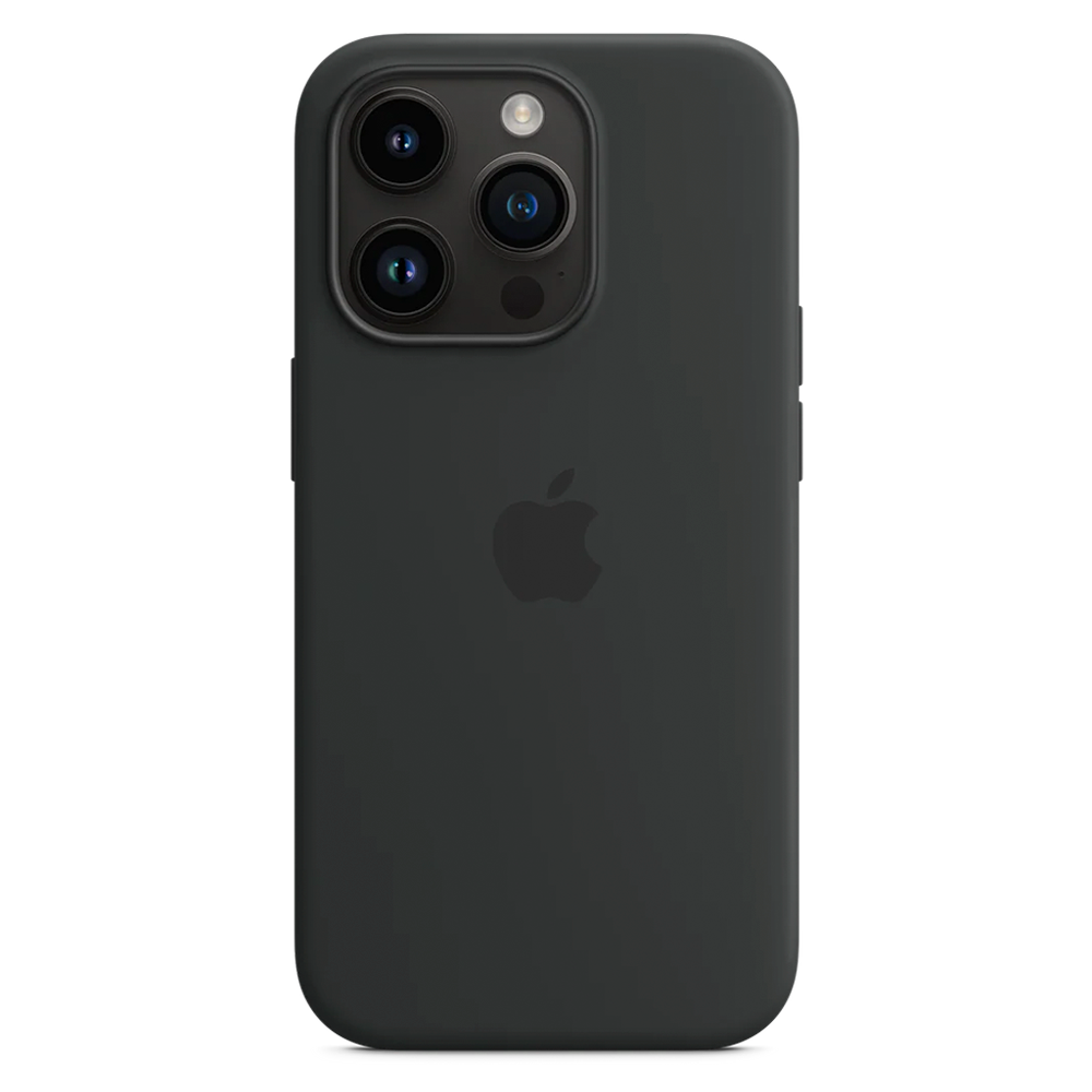 Силиконовый чехол с поддержкой MagSafe Apple Silicone Case для iPhone 14 Pro, Midnight (Темная ночь)