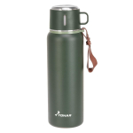 Термос TONAR (T-KD-7030-0.9) 900ML хаки (пробка-ситечко, крышка-кружка, ремешок)