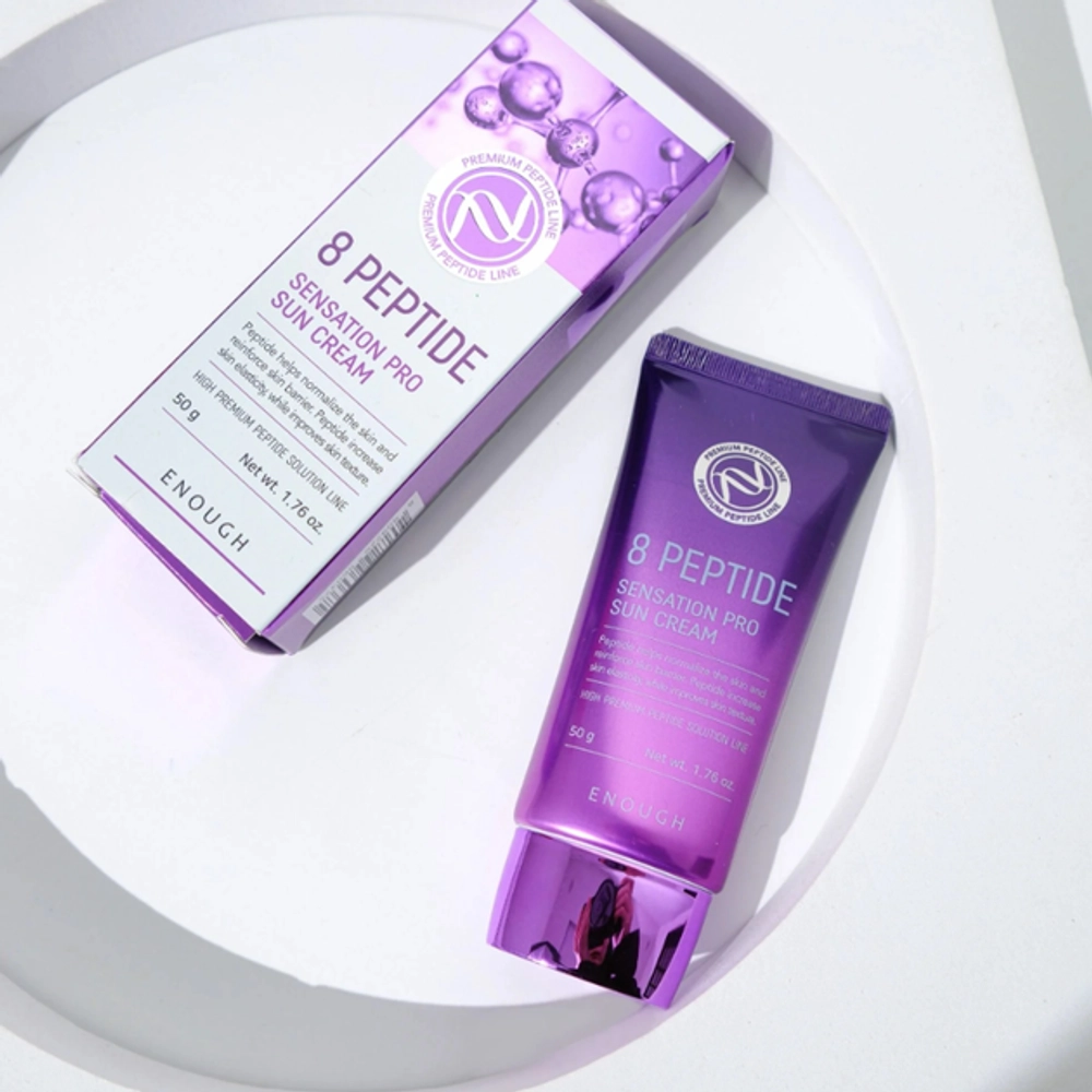 Крем SPF пептидный Enough 8 Peptide Sensation Pro Sun Cream SPF50 PA+++, 50 г