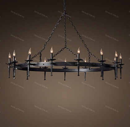 Люстра CIRCA 1920 SPANISH TORCH ROUND Restoration Hardware 68290545