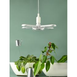 Фитолампа для растений светодиодная ЭРА GREEN LINE ФИТО-65W-PL-E27-GR 5-ти лепестковая розового свечения 65 Вт Е27 | Фитолампы Е27