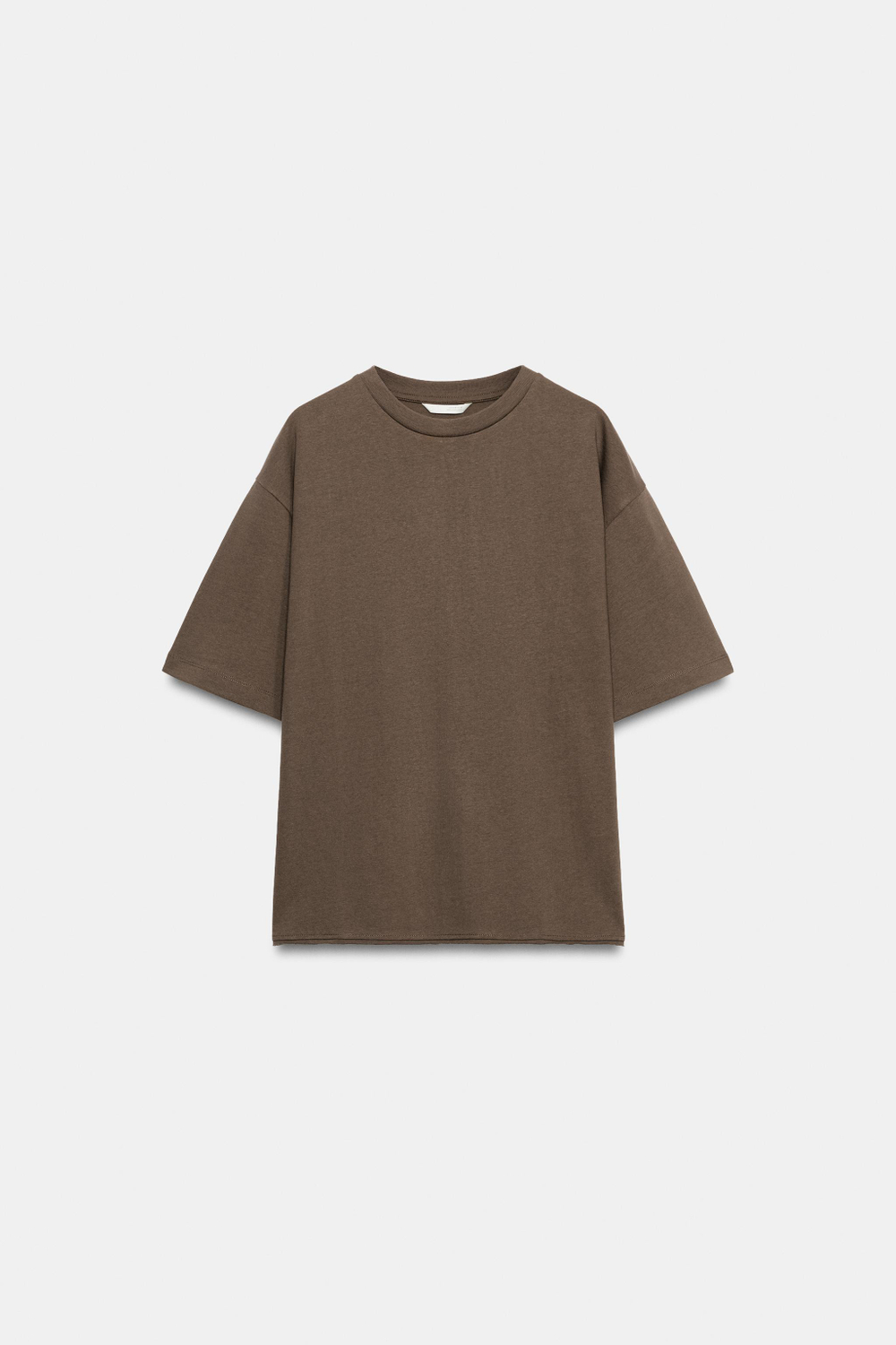 ФУТБОЛКА С КРУГЛЫМ ВЫРЕЗОМ — ZARA