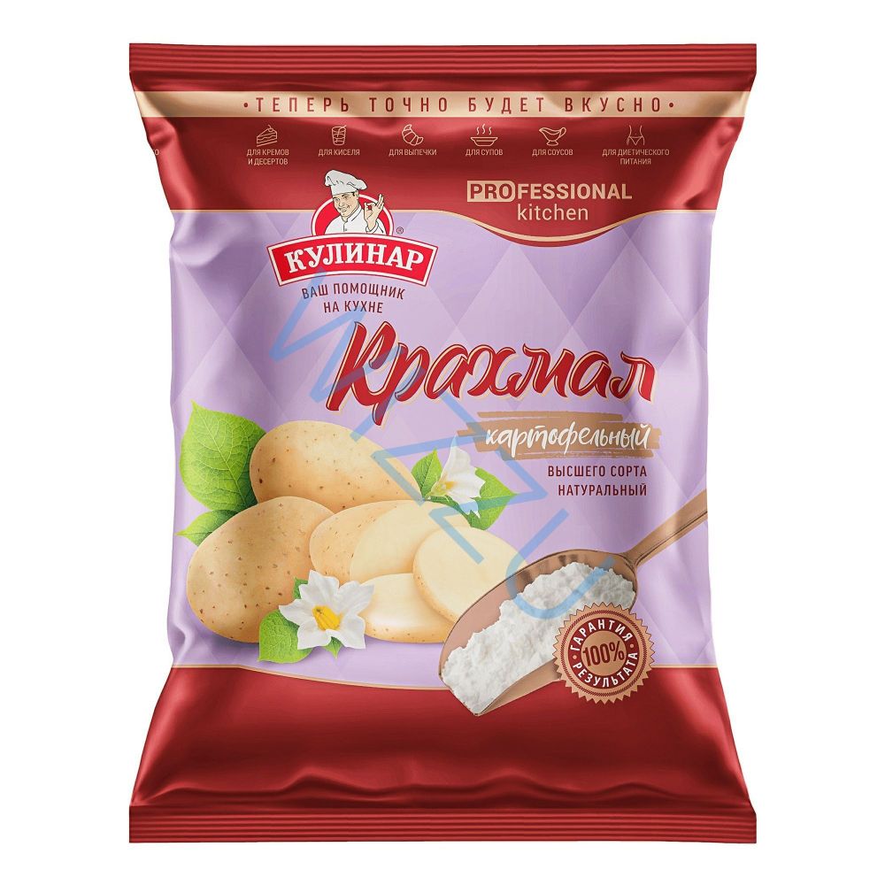 Крахмал КУЛИНАР Картофельный пакет 200*24