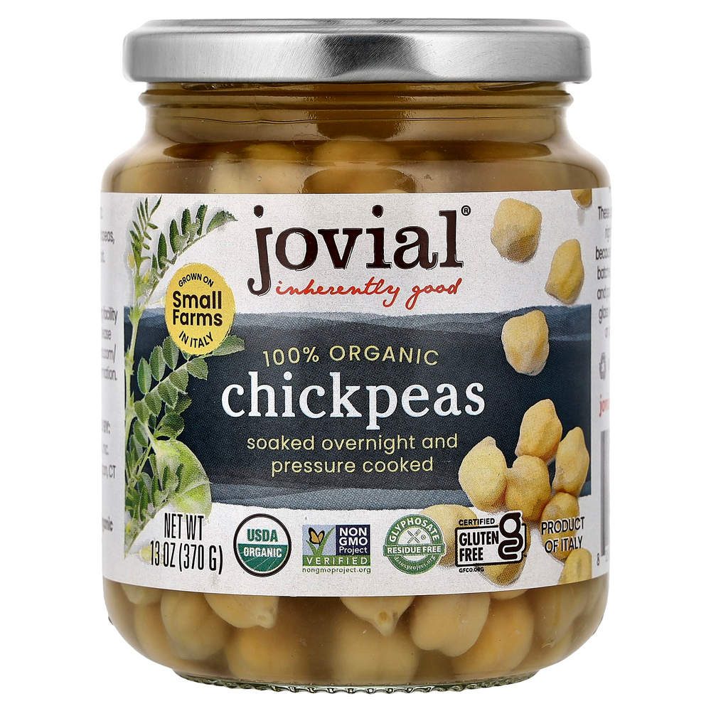 Jovial, 100% органический нут, 370 г (13 унций)