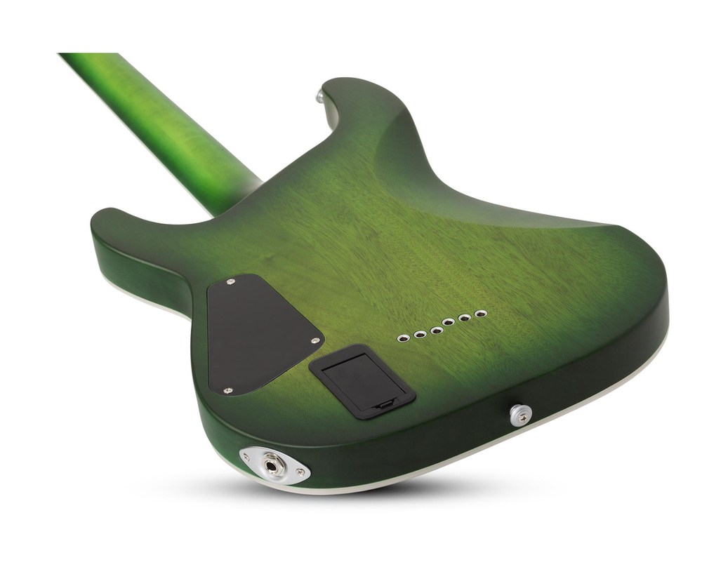 SCHECTER C-1 PLATINUM (716) SATIN GREEN BURST