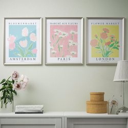 IKEA BILD (ИКЕА БИЛД) — Плакат, цветочный рынок, 40x50 см, фото 2