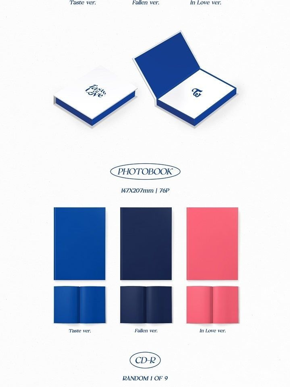 Альбом TWICE - TASTE OF LOVE 10th Mini Album RANDOM Version